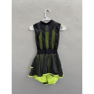 Curtain Call Costume Defying Gravity ASM Dance Outfit One Piece Leotard J5240